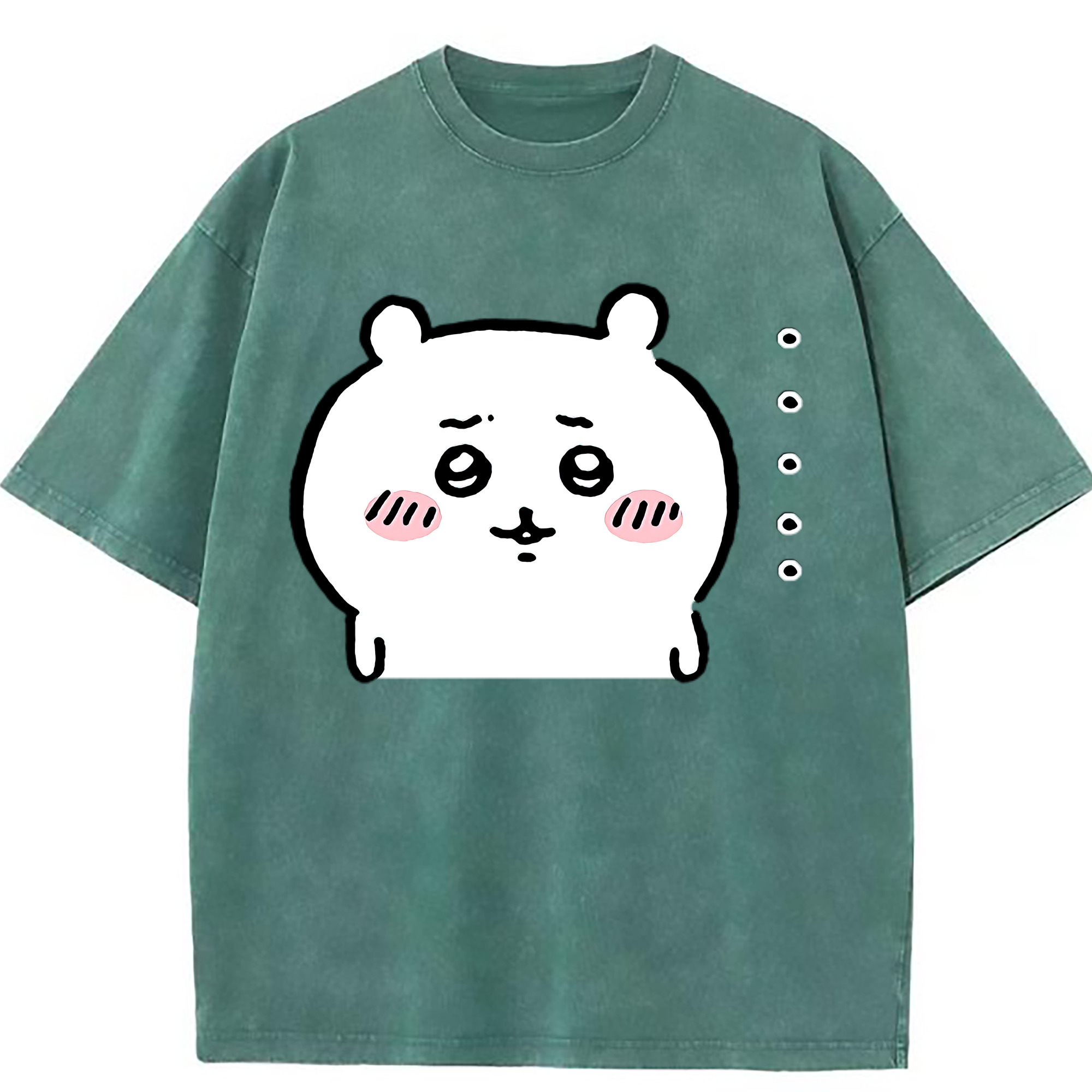 （画像用） ちいかわ ちいかわ Chii-kawa chiikawa 綿100% ヴィンテージ風 半袖Tシャツ（フロントプリント）